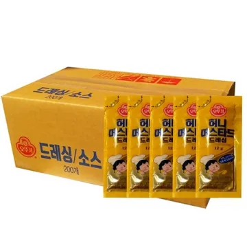 오뚜기허니머스타드레싱12g*200개 포장배달용