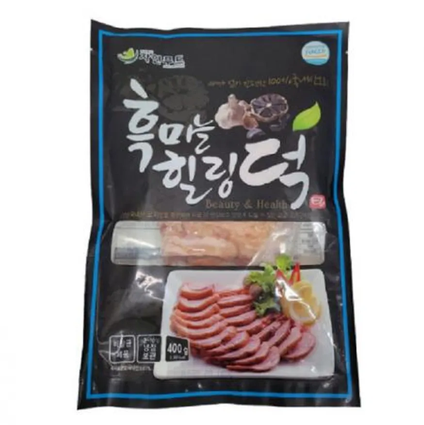 자연푸드 흑마늘 힐링덕 훈제오리슬라이스400g 1개 이미지