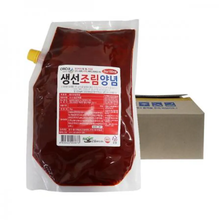 오로지 생선조림양념2kg 6개 1박스 고등어조림 갈치조림 이미지