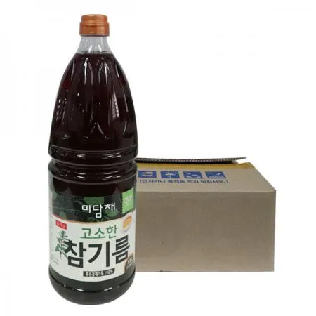 미담채 고소한 참기름1.8L 8개 1박스