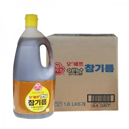 오뚜기오쉐프 옛날참기름 1.8L 6개 1박스  