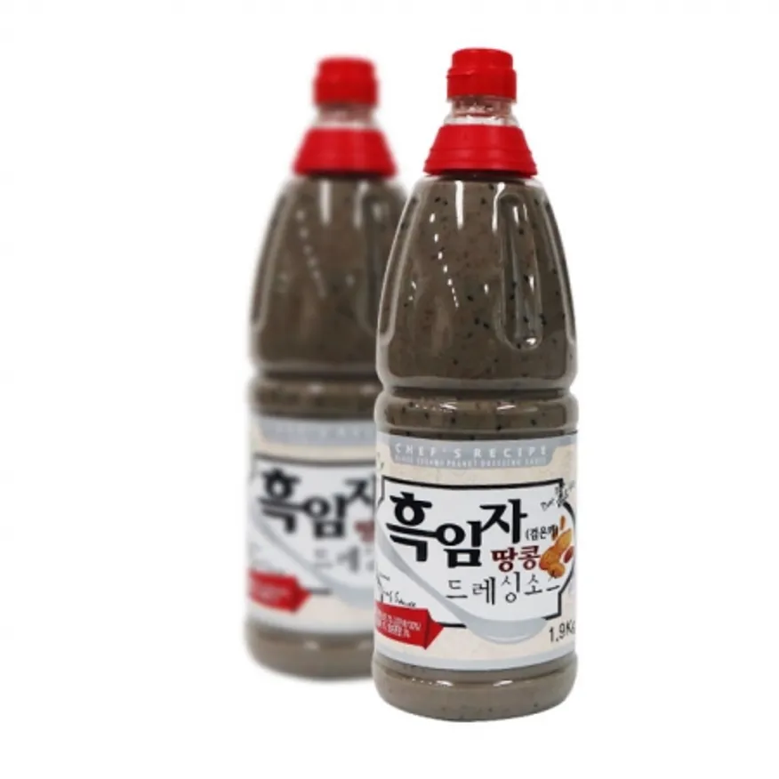 미담채 흑임자땅콩 드레싱 소스1.9kg 8개 1박스 이미지