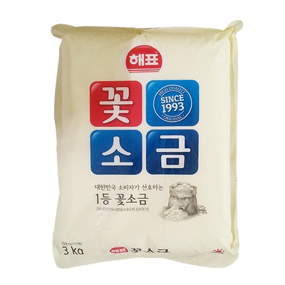 해표 꽃소금3k 5개 1박스 이미지