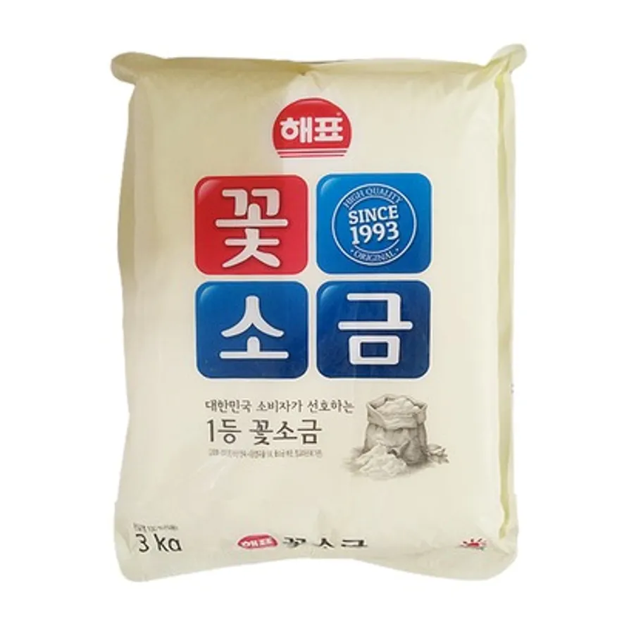 해표 꽃소금3k 5개 1박스 이미지