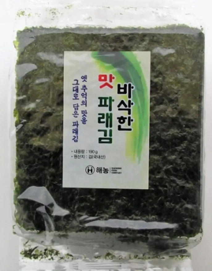 해농 바삭한 파래김100속 이미지