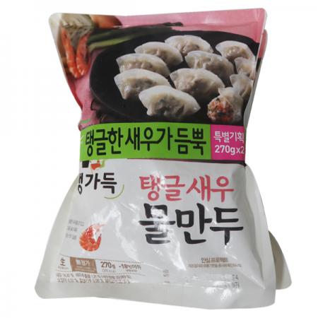 풀무원 탱글새우물만두270g x 2ea 이미지