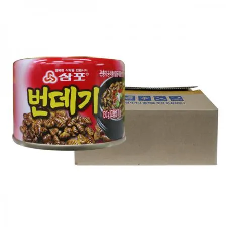 삼포 번데기130g 48개 1박스 고단백 저지방 저칼로리