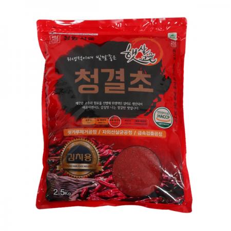 청양식품 햇살고운 청결초 김치용 고추가루2.5kg 1개 이미지
