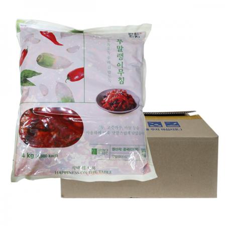 반찬단지 무말랭이무침4kg 4개 1박스 일반박스 이미지