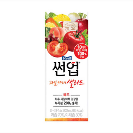 썬업 과일야채샐러드 레드 200ml x 24팩(1box) 이미지