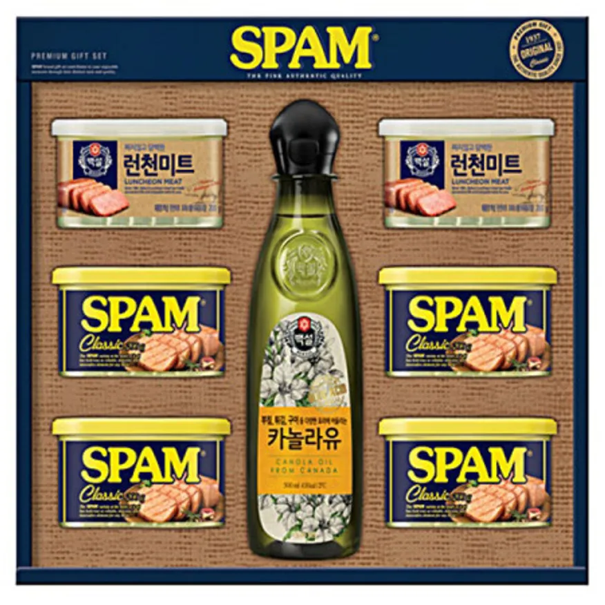CJ 명절 스팸고급유 6호 3종세트(4ea) 이미지