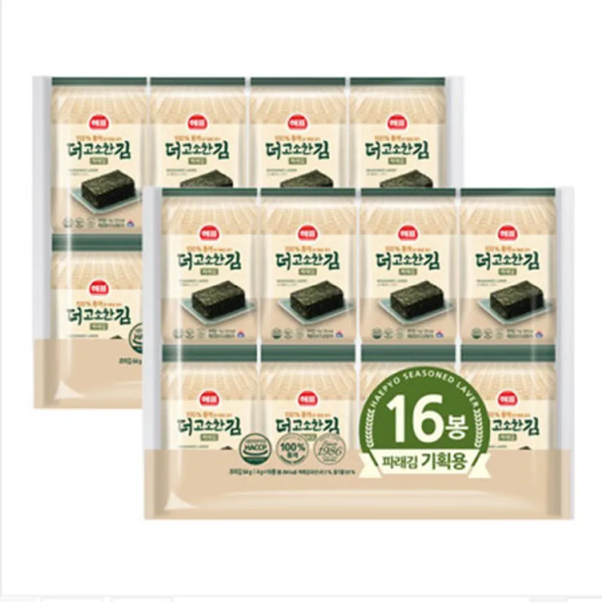 사조해표 더고소한김(파래김)4g x 16입 x 8봉(1box) 이미지
