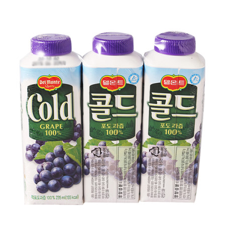 델몬트 콜드 포도맛 235ml x 24팩(1box) 이미지