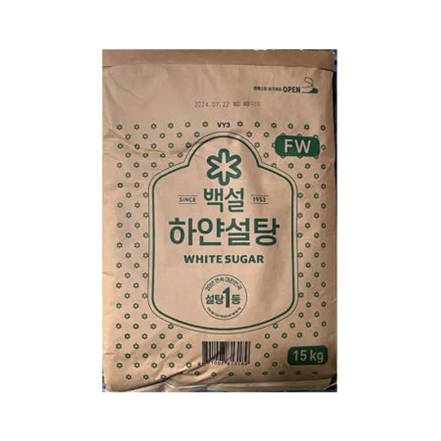 백설 하얀설탕15kg / CJ제일제당 백설탕 흰설탕 포대 이미지
