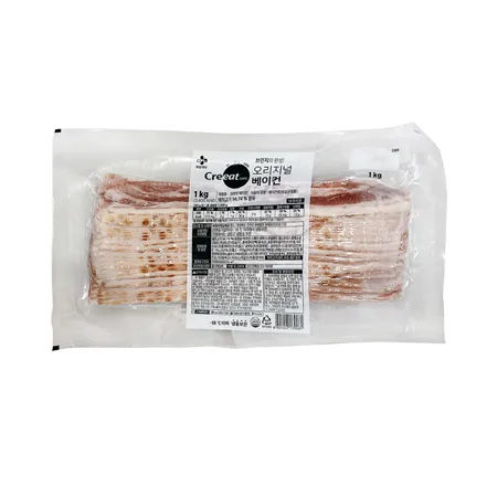 크레잇 오리지널 베이컨1kg / CJ제일제당 베이컨 / 냉동보관 이미지