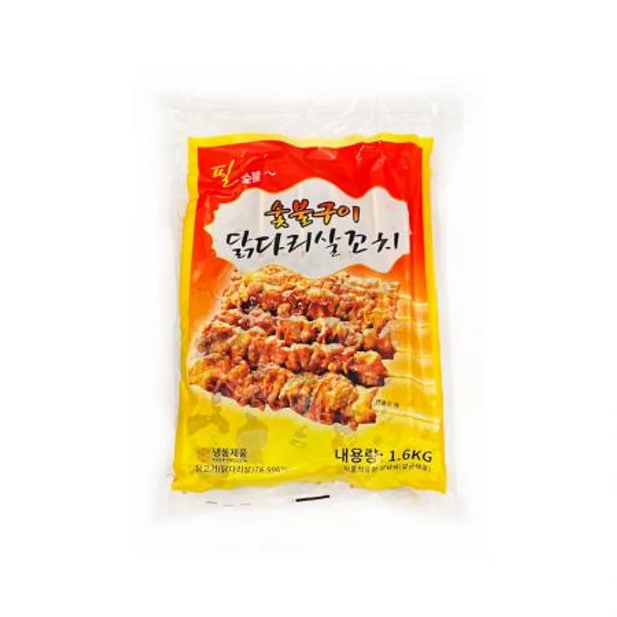 숯불구이 닭다리살꼬치1.6kg / 데리야끼 간장양념 닭꼬치 / 포차 안주 푸드트럭 간식 이미지