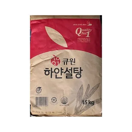 큐원 하얀설탕15kg / 삼양사 백설탕 흰설탕 포대 이미지