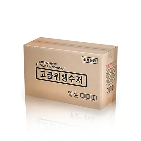 창운 고급위생수저(투명/1500개입)1BOX / 일회용숟가락 이미지
