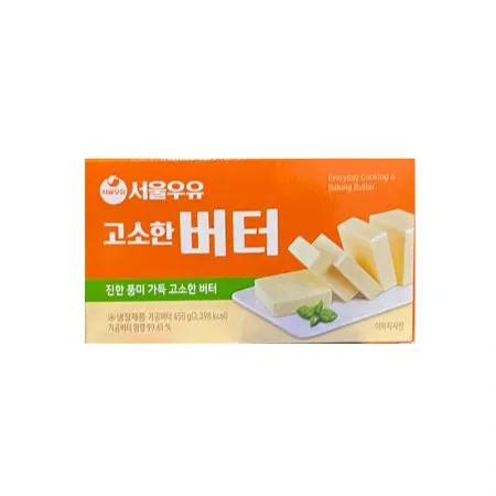 서울우유 고소한버터450g / 가공버터 무염버터 냉장