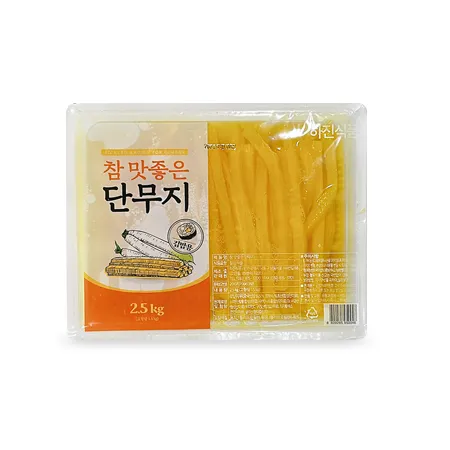 참 맛좋은 김밥단무지(11mm) 2.5kg(고형량1.5kg) / 하진김밥용단무지,절임단무지 이미지