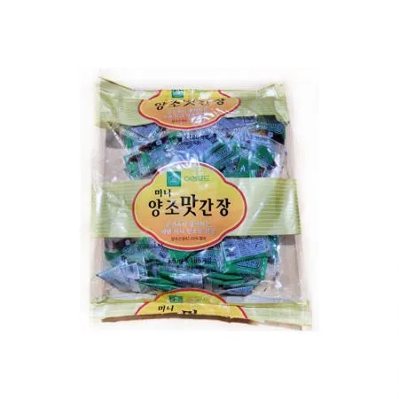 이엔 미니양조맛간장(5.6mlx185개입) / 일회용,배달용,미니봉지간장 이미지