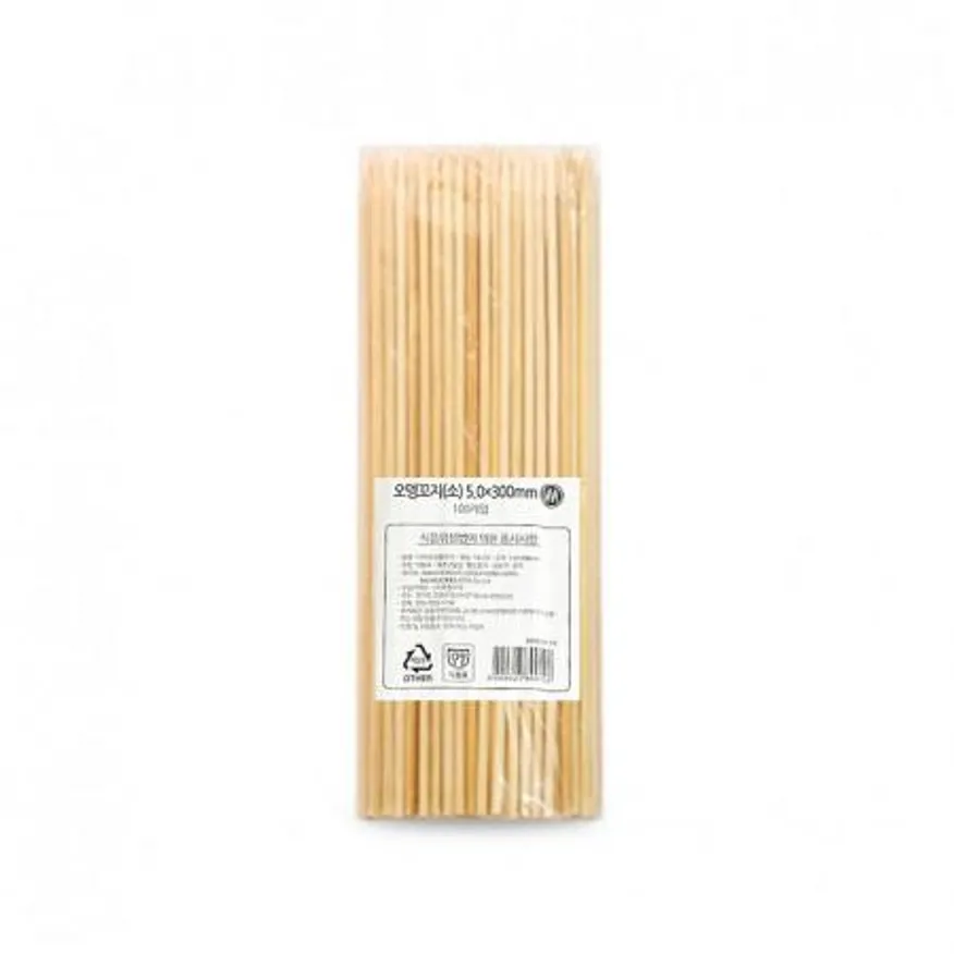 대나무꼬지5mm*30cm(1봉/약 98-100개) / 어묵 오뎅 꽂이 이미지