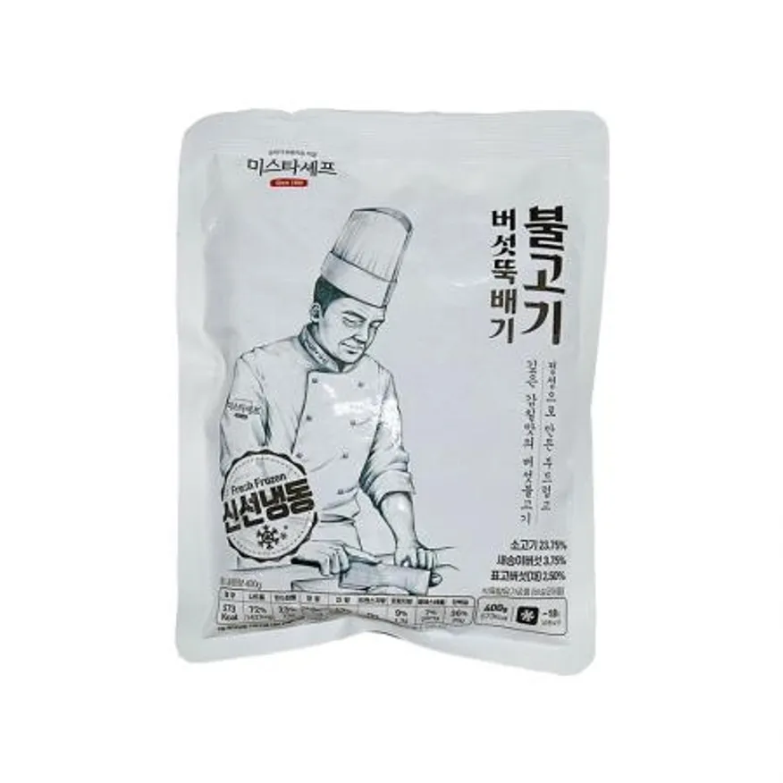 미스타셰프 버섯뚝배기불고기400g / 냉동 즉석 뚝불고기 이미지