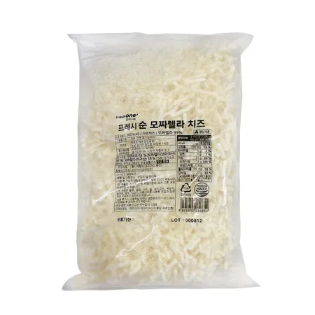 프레시 순 모짜렐라치즈2.5kg / 자연치즈,피자치즈,토핑치즈,냉장보관치즈 이미지