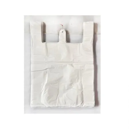 돈까스포장비닐봉투(백/38-대) 38cmx52cm / 100매(1봉기준) 유백 흰비닐 손잡이비닐봉투 이미지