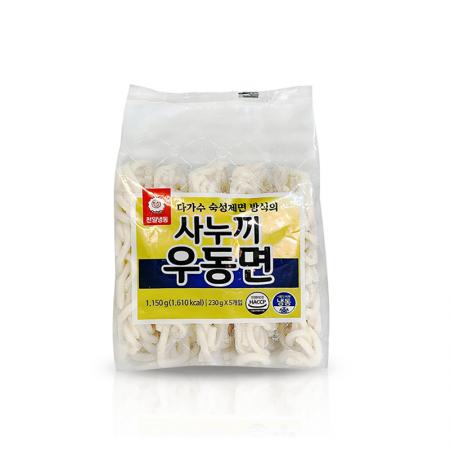 천일 사누끼 냉동우동면1,150g(230gx5개입) / 우동사리