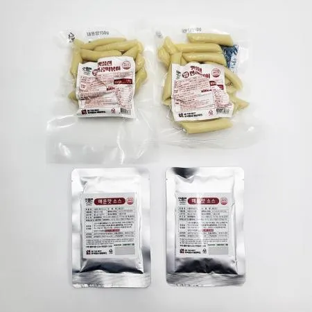 맛플랜 비비푸드 매운 떡볶이 밀키트 우동떡 2인분 이미지