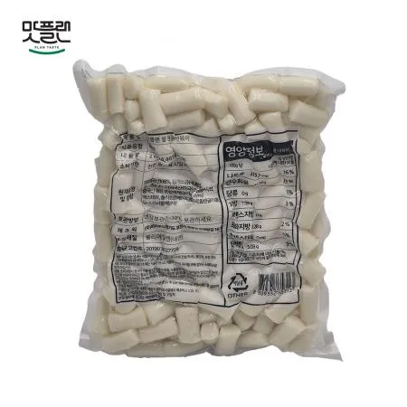 [낱개] 맛플랜 비비푸드 쌀떡 진공 떡볶이떡 (4cm 대) 2kg 이미지