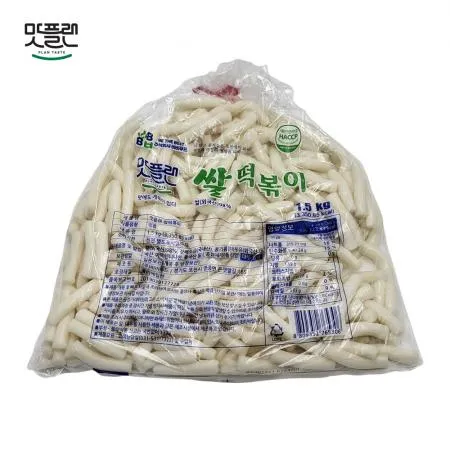 [낱개] 맛플랜 비비푸드 쌀떡 당일 떡볶이떡 (5cm 소) 1.5kg
