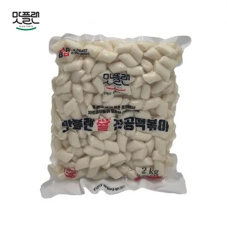 [낱개] 맛플랜 비비푸드 쌀떡 진공 떡볶이떡 (절단) 2kg