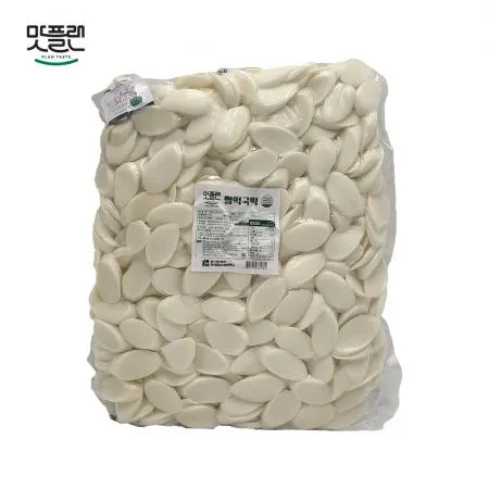 [박스] 맛플랜 비비푸드 쌀떡 진공 떡국 떡 3kg X 4개 이미지