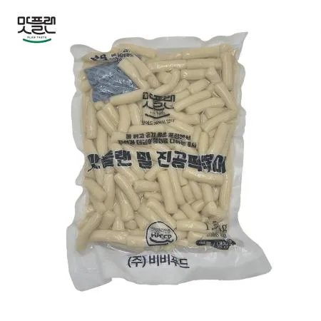 [낱개] 맛플랜 비비푸드 밀떡 진공 떡볶이떡 (5cm 소) 1.5kg