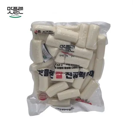 [낱개] 맛플랜 비비푸드 쌀떡 진공 떡볶이떡 (가래 9cm) 2kg