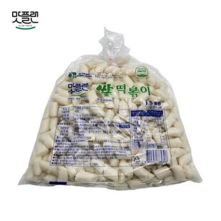 [낱개] 맛플랜 비비푸드 쌀떡 당일 떡볶이떡 (절단) 1.5kg