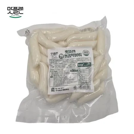 [밀키트용] 맛플랜 비비푸드 쌀떡 진공 떡볶이떡 (중) 320g X 12개 이미지