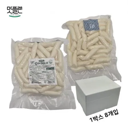 [밀키트용] 맛플랜 비비푸드 쌀떡 진공 떡볶이떡 (중) 500g X 8개