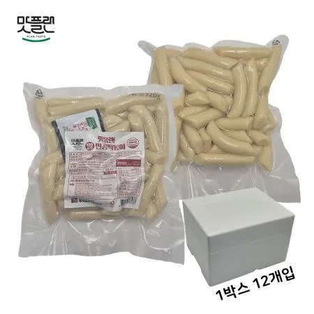 [밀키트용] 맛플랜 비비푸드 밀떡 진공 떡볶이떡 (소) 320g X 12개