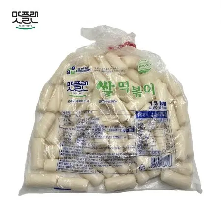[낱개] 맛플랜 비비푸드 쌀떡 당일 떡볶이떡 (구멍) 1.5kg