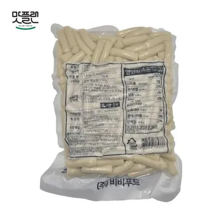 [낱개] 맛플랜 비비푸드 밀떡 진공 떡볶이떡 (5cm 소) 1.5kg 이미지