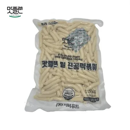 [낱개] 맛플랜 비비푸드 밀떡 진공 떡볶이떡 (8mm) 1.5kg