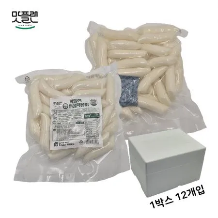 [밀키트용] 맛플랜 비비푸드 쌀떡 진공 떡볶이떡 (중) 320g X 12개