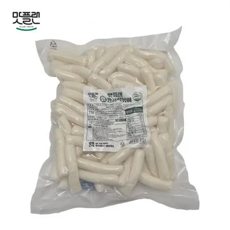 [밀키트용] 맛플랜 비비푸드 쌀떡 진공 떡볶이떡 (5cm 소) 500g X 8개 이미지