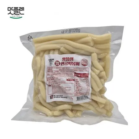 [밀키트용] 맛플랜 비비푸드 밀떡 진공 떡볶이떡 (우동) 320g X 12개 이미지