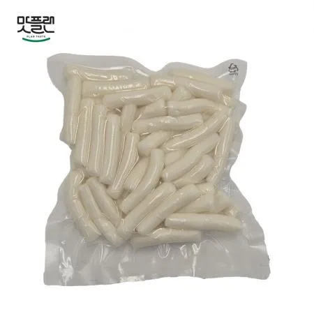 [밀키트용] 맛플랜 비비푸드 쌀떡 진공 떡볶이떡 (5cm 소) 320g X 12개 이미지