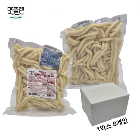 [밀키트용] 맛플랜 비비푸드 밀떡 진공 떡볶이떡 (우동) 500g X 8개