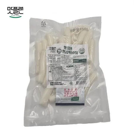 [밀키트용] 맛플랜 비비푸드 쌀떡 진공 떡볶이떡 (5cm 소) 150g X 20개 이미지